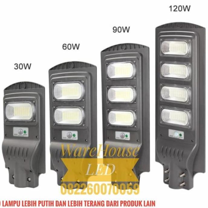 Lampu Jalan Solar Panel Tenaga Surya 60w Led 60watt 60 watt SMD KUNING