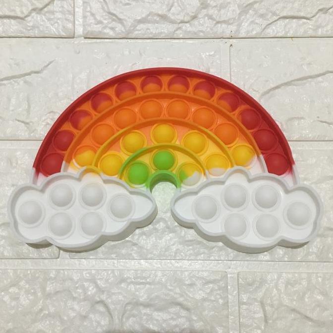 Mainan Fidget POP IT RAINBOW Uk. 18.5x11 Cm / POP IT PELANGI