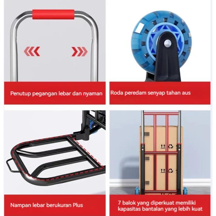 Highline Trolley Troli Lipat Reaim Troli Lipat Serbaguna Troli Besi Lipat Troli Galon Troli Besi