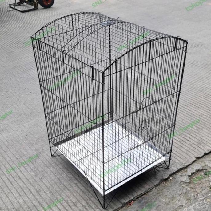Sangkar Burung Besi Lipat Kandang Burung Jalak Nuri Beo Falk Kotak Besi Gantung