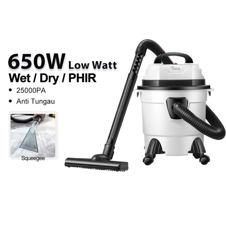 TIXX 15L Vacuum Cleaner Low Watt 650W Vacuum Cleaner Debu Rumah Vacuum Cleaner Wet And Dry