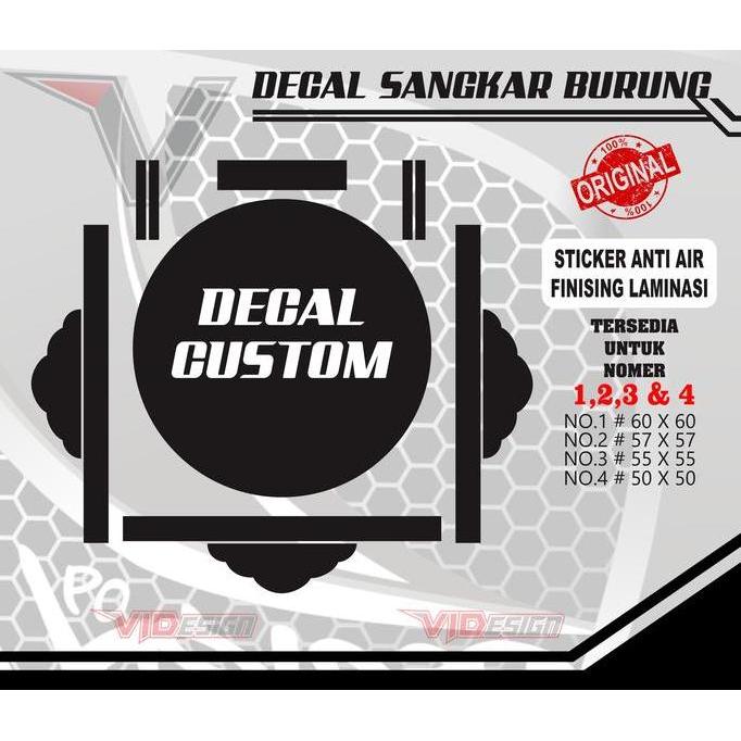 Decal sangkar Murai CUSTOM