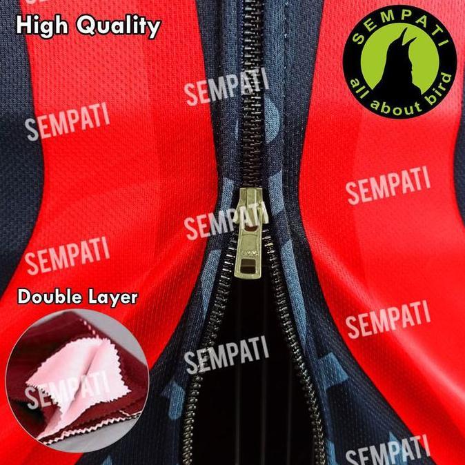 SEMPATI KRODONG SANGKAR MURAI NO 2 BAHAN JERSEY PREMIUM FULLPRINT MOTIF BURUNG MURAI KERODONG SANGKA