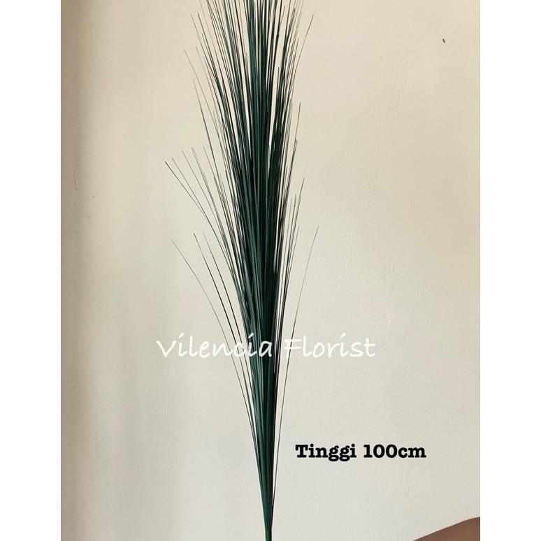 Rumput kucai palsu plastik artificial imitasi dekorasi 100cm