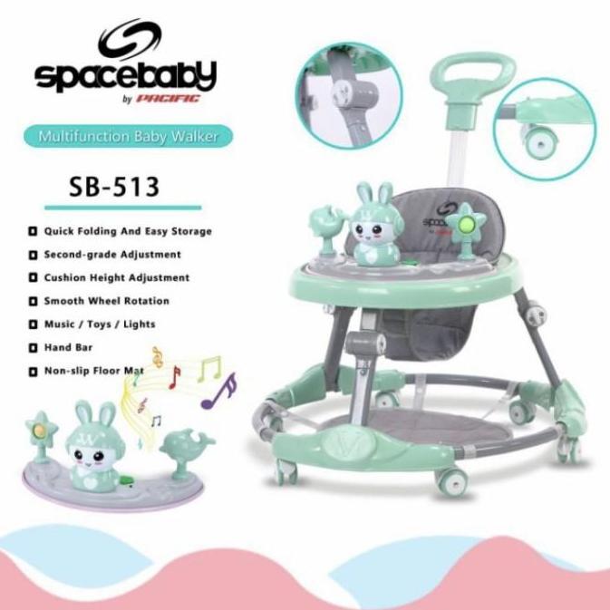 Baby Walker Space Baby SB 513 SB513 SB-513 baby walker + dorongan