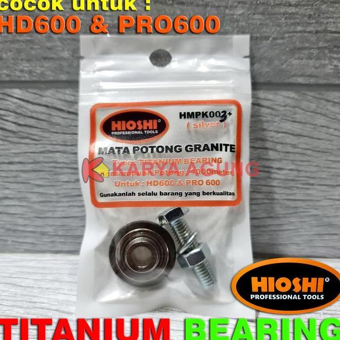 Mata Pisau Potong Keramik Dorong TITANIUM Bearing HIOSHI HD600 PRO600