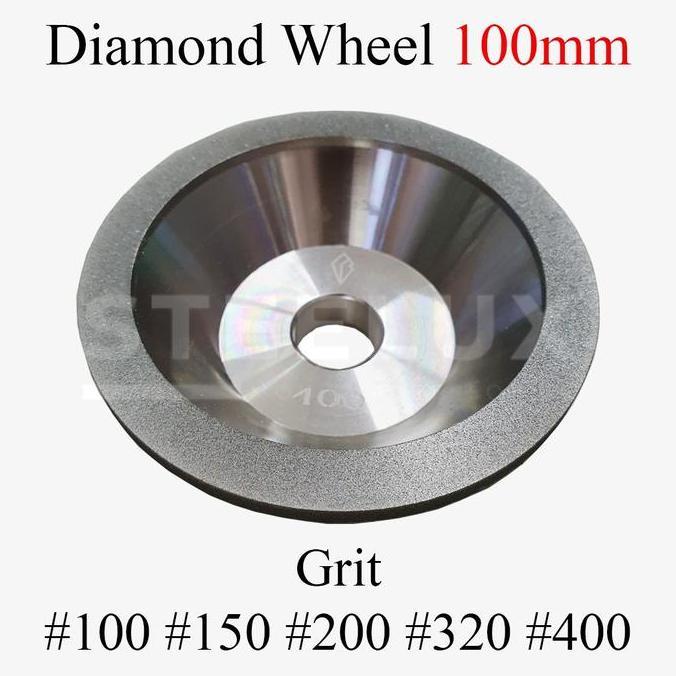 Gerinda Diamond Wheel BEST 100mm Grit #100 #150 #200 #320 #400 Grade 100x20x35x5x10 100 mm 4" Inci I