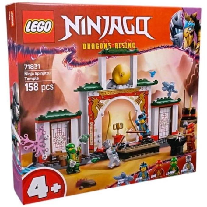 Mainan Anak Lego Ninjago Ninja Spinjitzu Temple 4 Minifigures Building Bricks