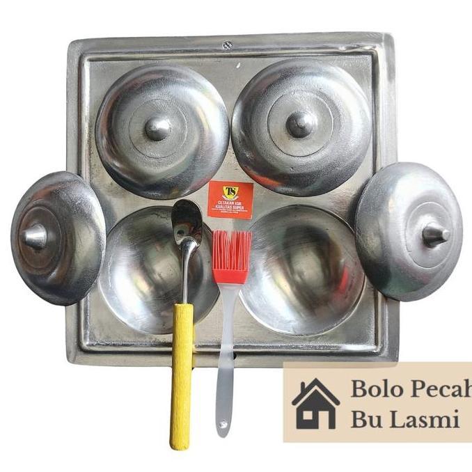 CETAKAN KUE CUCUR SERABI SURABI BANDUNG ANTI LENGKET 4 LUBANG / CETAKAN SERABI SURABI SOLO BANDUNG T