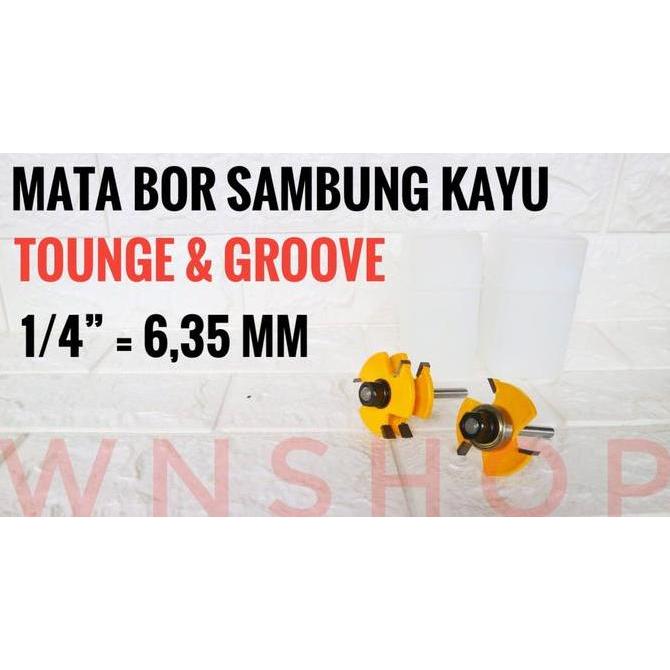 Mata Profil Sambung Kayu - Mata Profil Tounge and Groove Router Bit