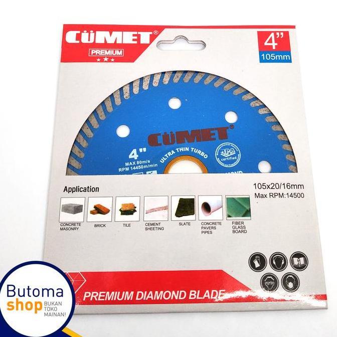 DIAMOND WHEEL TURBO 4" CUMET/ MATA PISAU POTONG KERAMIK GRANIT