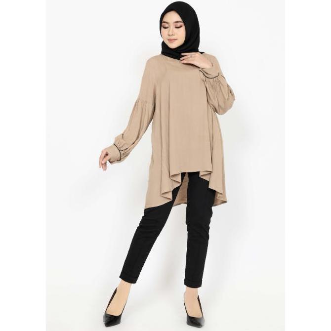 Blouse Wanita lengan balon fit XL Zahra Signature Blouse Cotton