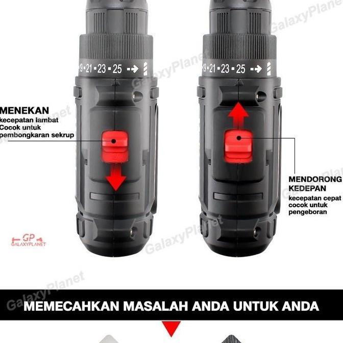 Bor Listrik Bor Tanpa kabel 36V Set /bor listrik bosch original set/Lengkap Mata Bor Cordless Drill 