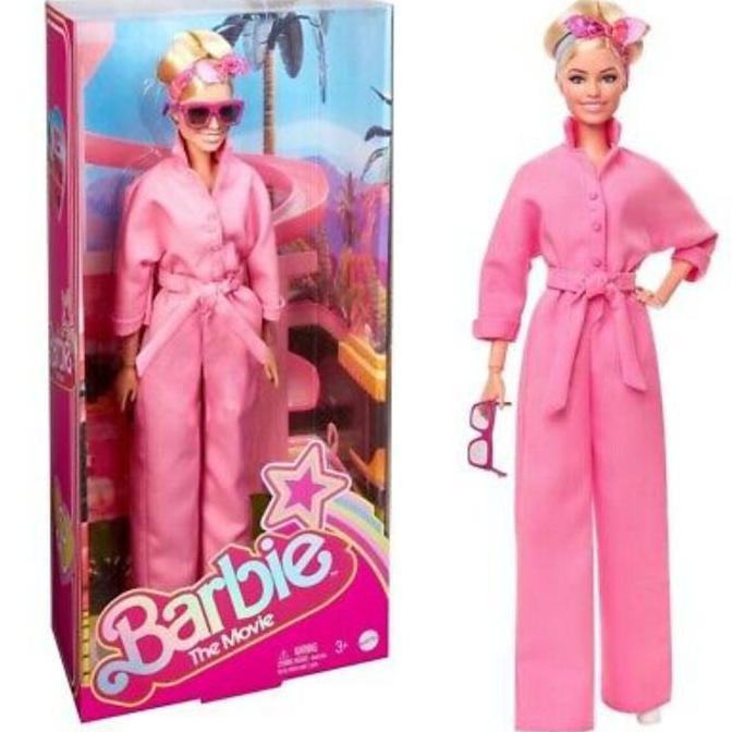 Boneka Barbie The Movie Made To Move Pink Power Jumpsuit Blonde Doll