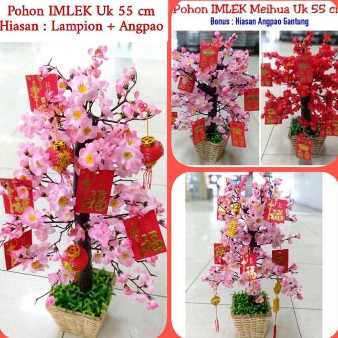 pohon imlek meihua angpao sakura 55cm
