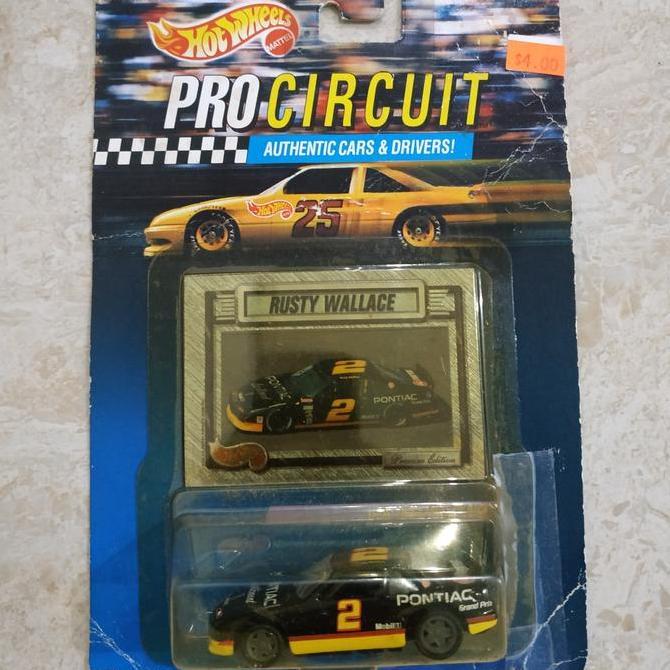 Hotwheels Procircuit Pontiac Rusty Wallace Made in China  1992 Rare