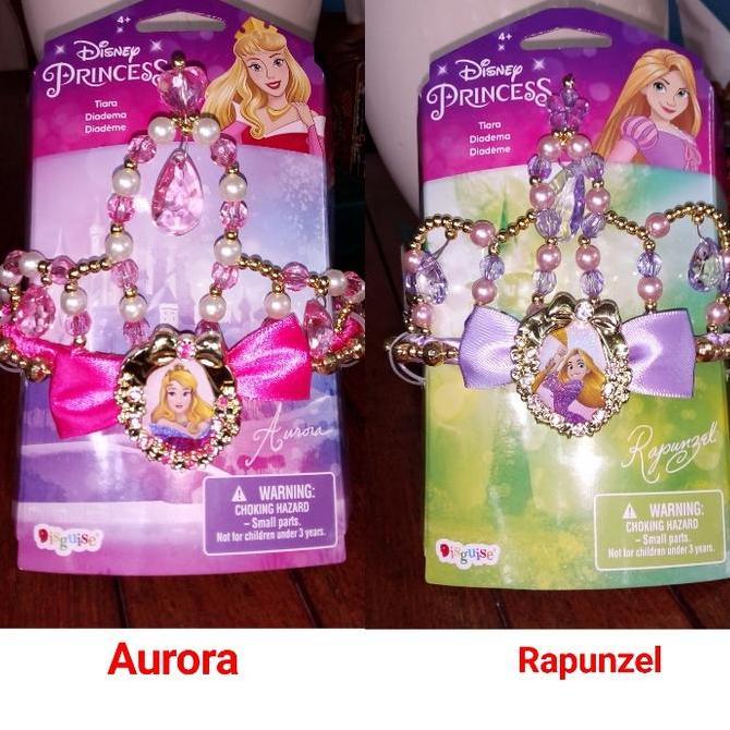 Mahkota Tiara Disney Princess Aurora Belle Rapunzel Bando Anak Disney