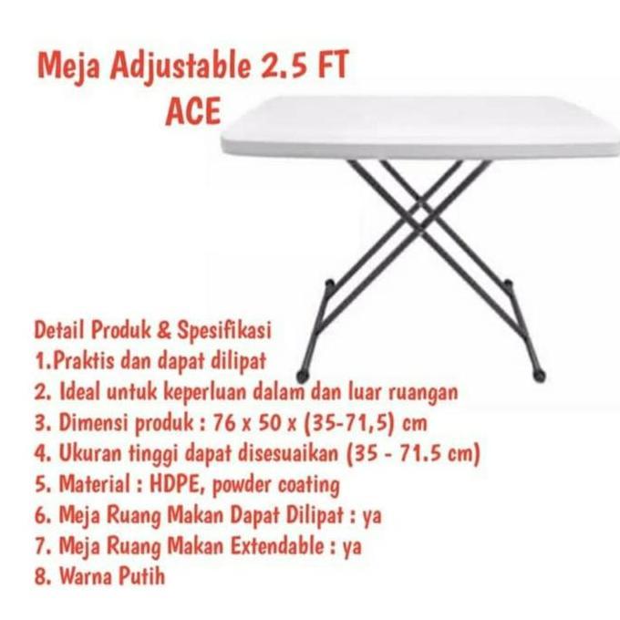 Promo Meja Lipat Ace Hardware Kualitas Premium Meja Kasur Meja Makan Diskon