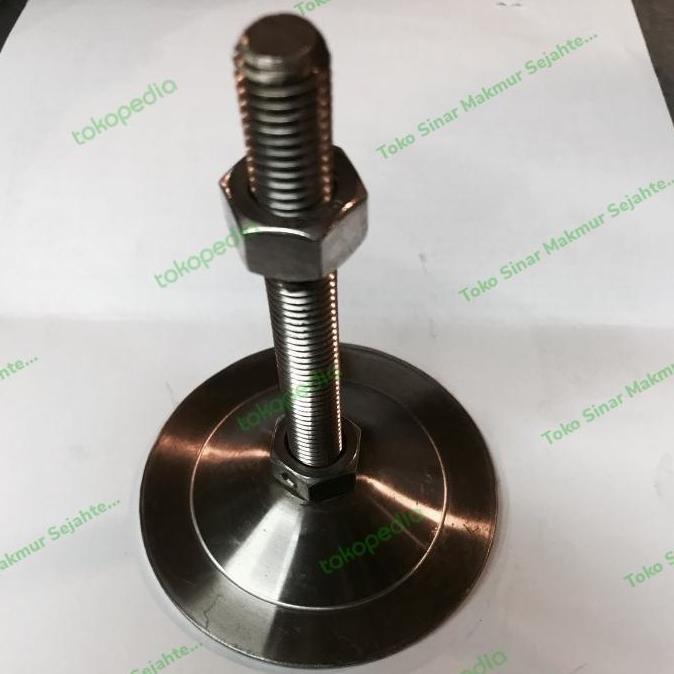 Promo adjuster kaki meja stainless m12 Diskon