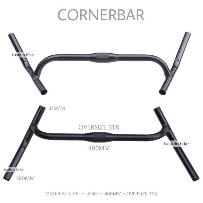 Handlebar Corner Bar Oversize 31.8 Stang Model Surly Cornerbar Kualitas Terbaik Harga Termurah