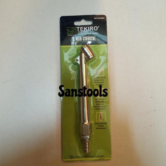Tekiro AU-AC0984 Air chuck 6" / tire tyre chuck isi isian angin 6 inch