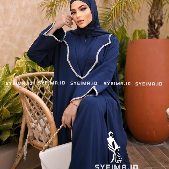 Granada Abaya Exclusive include inner original brand lokal by syeima.id abaya gamis lebaran terbaru 