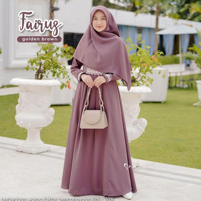 Fairuz dress only by salvina hijab Terlaris
