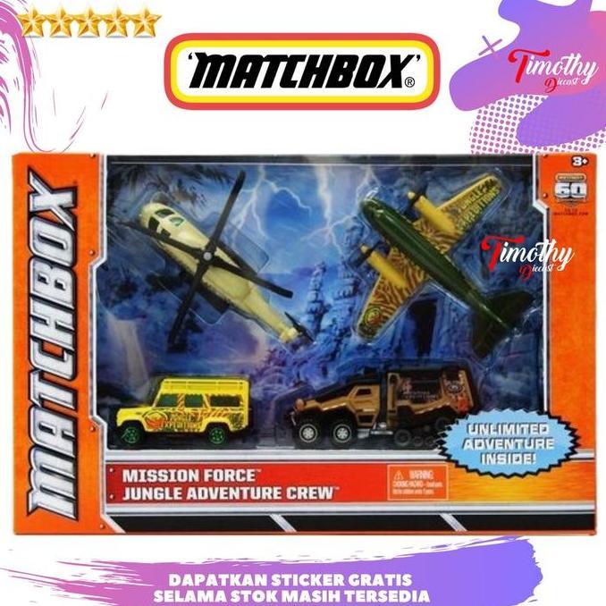 Hot Wheels Giftpack Matchbox Mission Force Jungle Adventure Crew