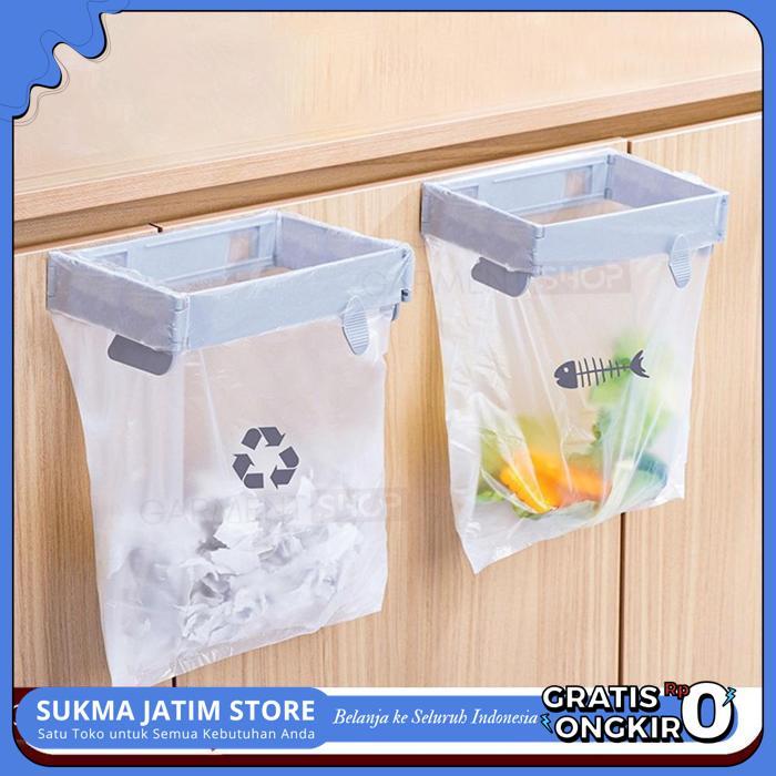 PENJEPIT KANTONG PLASTIK SAMPAH DAPUR KAMAR MANDI PEMBUANGAN PRAKTIS TEMPEL LACI DINDING SERBAGUNA B