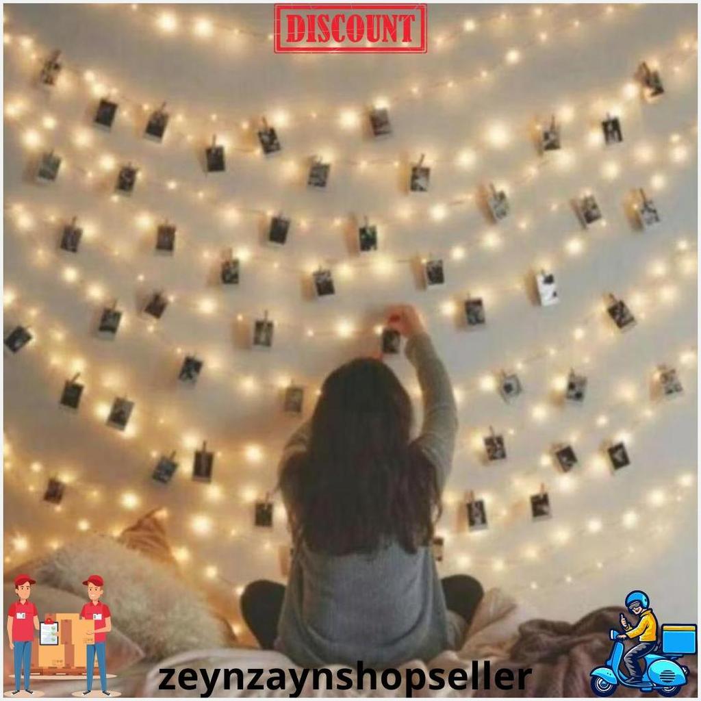 Lampu Tumblr Led 10 Meter/ Lampu Natal 100 Lampu/ Lampu 17 Agustusan 10 Meter 100 Led Cod