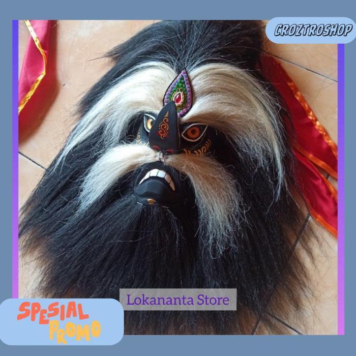 Topeng Bujang Ganong Topeng Ganongan Ponorogo Topeng  Hitam [Br 1111]