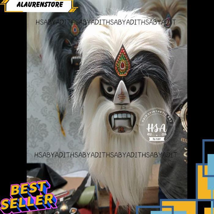 Topeng Ganongan/Bujang Ganong Rambut Putih [Br 1111]