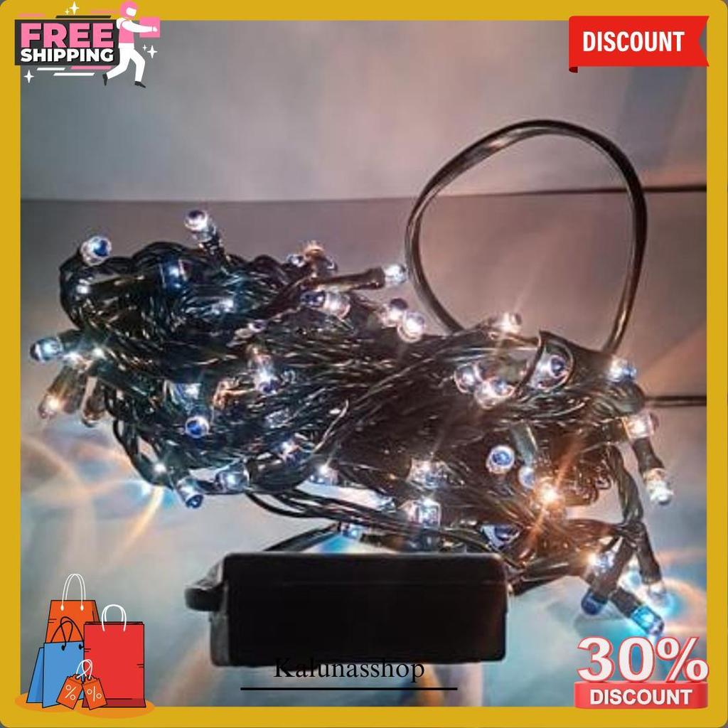 Yeraya Lampu Natal Rice 100 Led 4Meter Lampu Pohon Natal Panjang Lampu Led Hias Kamar Natal Lampu Tu