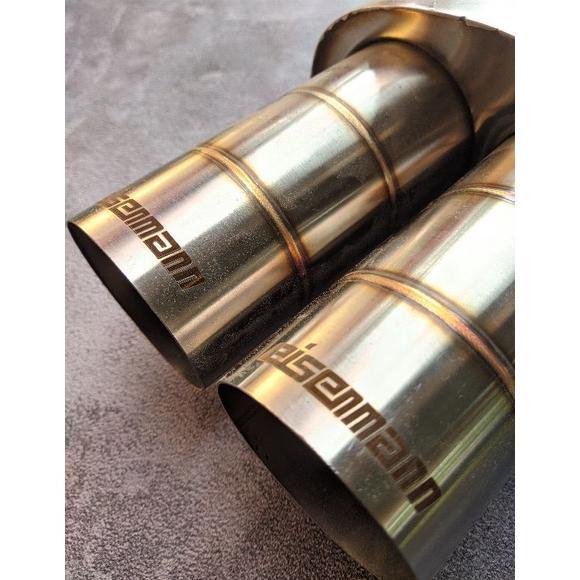 Knalpot Racing mobil Sebring Eisenmann ujung cabang dua suara ngebas/knalpot ngebas ukuran jumbo har