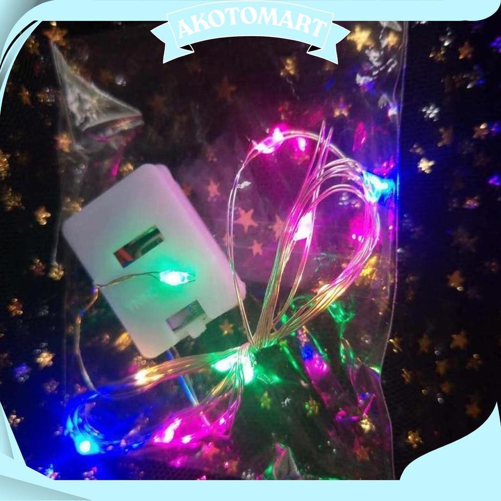 Lampu Tumblr Led Kawat Pohon Natal/ Lampu Hias Pohon Natal Panjang / Dekorasi Hiasan Aksesoris Chris