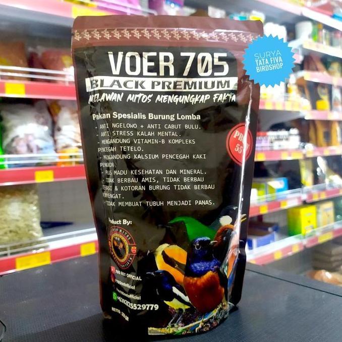 BEBAS ONGKIR - VOER 705 BLACK PREMIUM 250GRAM VOER LOMBA MURAI BATU MENTAL FIGHTER