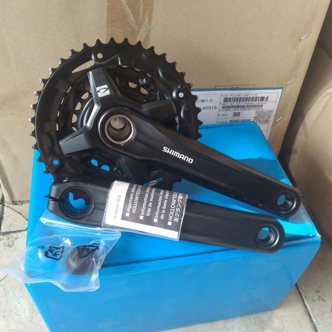 BEBAS ONGKIR - gir crankset crank set shimano original altus MT210 hollowtech 2 HT2 40T 30T 22T 3 sp