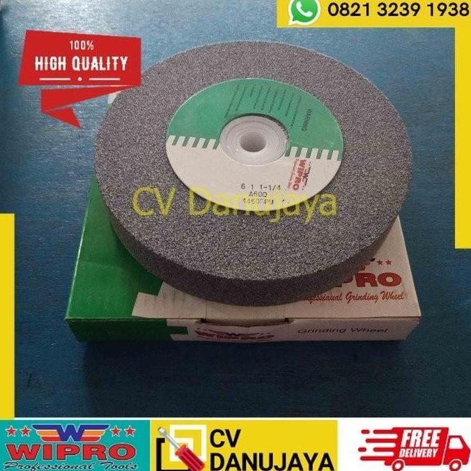 Batu Gerinda Duduk 6" 6 Inchi A #60 Grade 60 Grit 60 Wipro