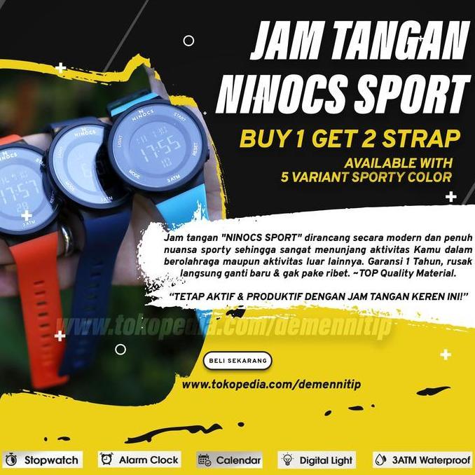 Jam Tangan Pria Original Ninocs Sport - Asli & Original