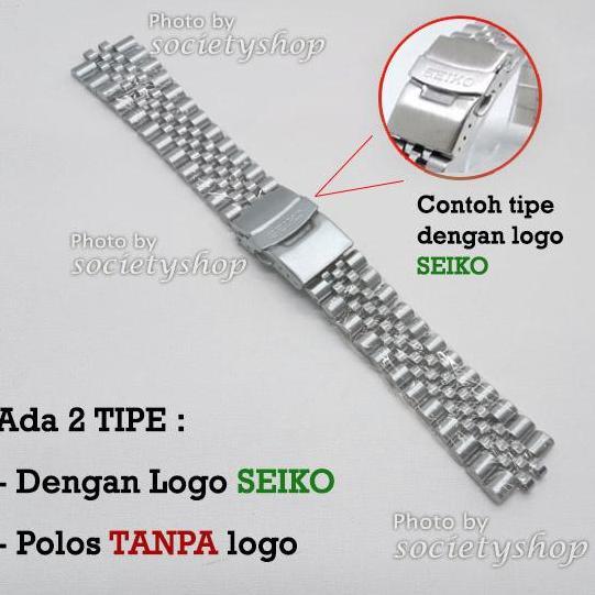 Jubilee Strap Rantai Jam Tangan Seiko Orient Kamasu Watch 22Mm Tali 22