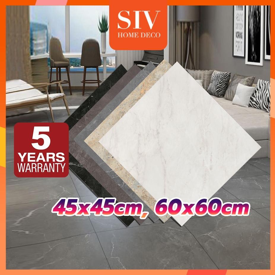 SIV 1 Dus Vinyl Lantai Marbel  (45x45 cm, 60X60cm ) Stiker Lantai Marmer Stiker Lantai Keramik Semen