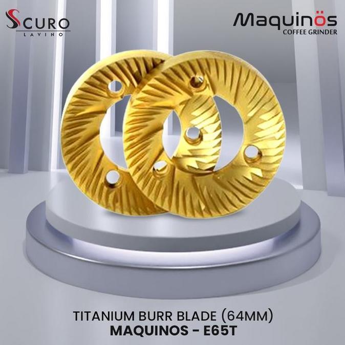 Burr blade titanium maquinos grinder 64MM