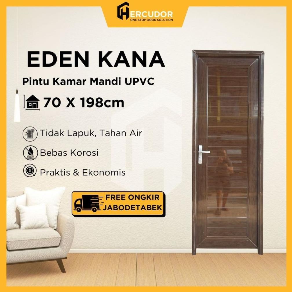Pintu Kamar Mandi UPVC EDEN KANA Full Panel 70x198