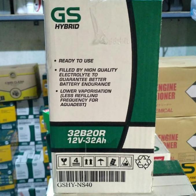 Aki Mobil / Battery GS ASTRA Type GS HYBRID 32B20R / NS40 12V 32AH