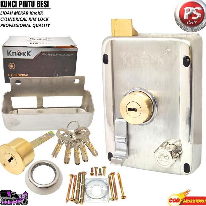 Kunci Pintu Pagar Besi Model Mekar Lidah(Produk Ory Knokk)Kunci Otomatis Pintu Pagar Besi Kunci Knok