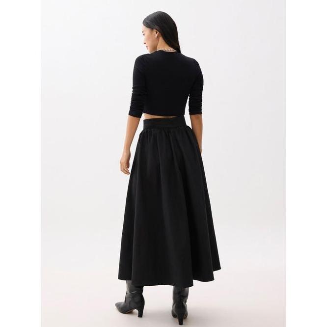 Love Bonito Rok Wanita Zoe Flare Maxi Skirt Ivory Xl