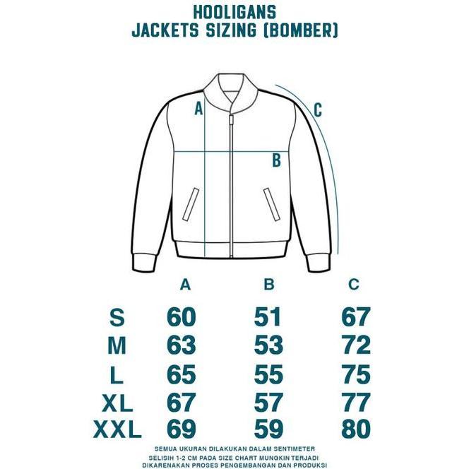 Hooligans Jacket Bomber Hugo Black  Jaket Hitam Casual Pria Zipper Tebal