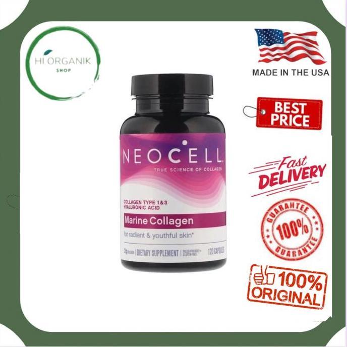Neocell Marine Collagen With Hyaluronic Acid 120 Capsules Original