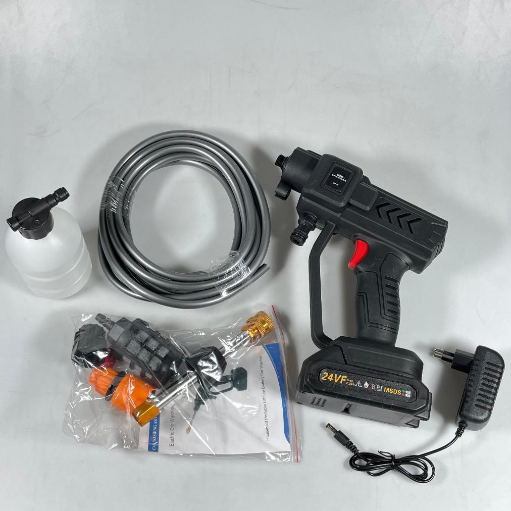 Cordless Jet Cleaner Portable Mesin Steam Mobil AC Motor Baterai High Pressure Water Gun QH-10