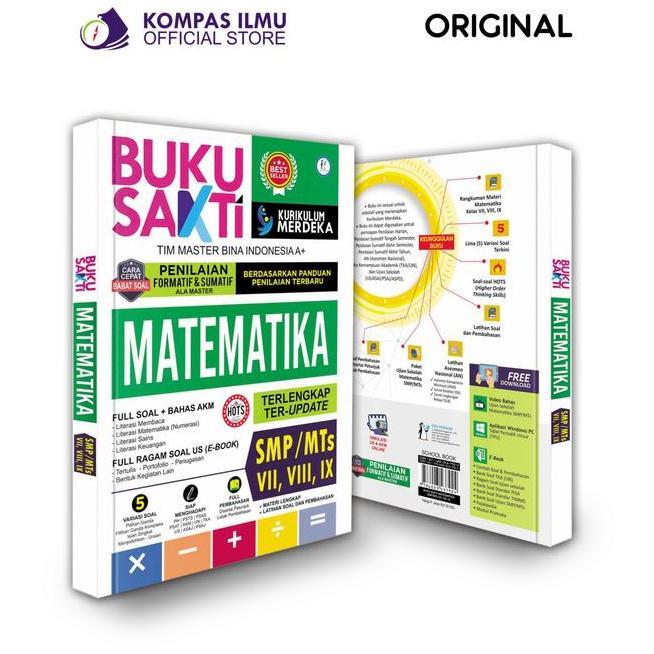 Buku Soal Matematika Smp Kurikulum Merdeka Buku Sakti Matematika Kelas 789 Smpmts Kompas Ilmu Buku J